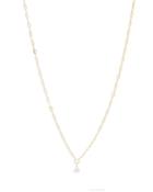 Argento Vivo Pear Shape Cubic Zirconia Pendant Necklace In 14k Gold Plated Sterling Silver, 16-18