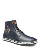 Bally Men's Alpistar Embroidered Leather High Top Sneakers