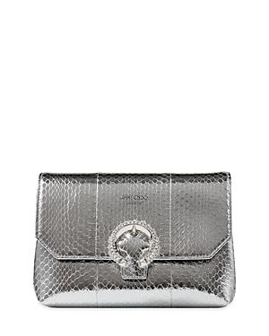 Jimmy Choo Madeline Metallic Snakeskin Crossbody