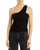 Iro Dells One Shoulder Mesh Top