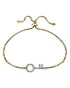 Marc & Marcella X Bloomingdale's Diamond Key Bracelet In 18k Gold-plated Sterling Silver, 0.29 Ct. T.w. - 100% Exclusive