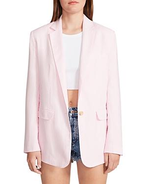Steve Madden Linen On The Edge Boyfriend Blazer