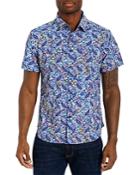 Robert Graham Dell Rapids Stretch Paisley Print Classic Fit Button Down Performance Shirt