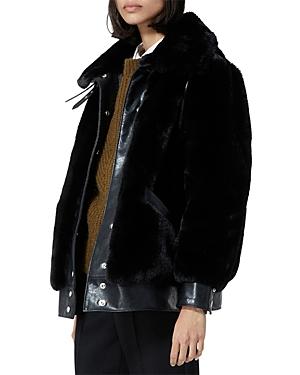 The Kooples Faux Fur Bomber Jacket