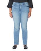 Nydj Plus Slim Bootcut Jeans In Sandspur