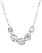 Marco Bicego 18k White Gold Lunaria Diamond Collar Chain Necklace, 16.5