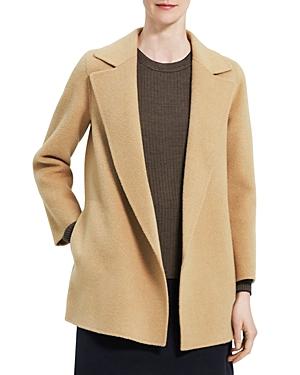 Theory Clairene Chevron Wool Coat