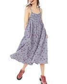 Free People Azure Tie Strap Midi Dress