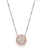 Diamond Pendant Satellite Chain Necklace In 14k Rose And White Gold, .75 Ct. T.w. - 100% Exclusive