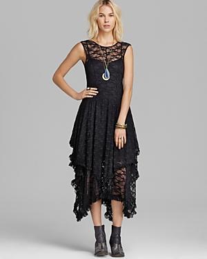 Free People Slip Dress - Stretch Lace French Court