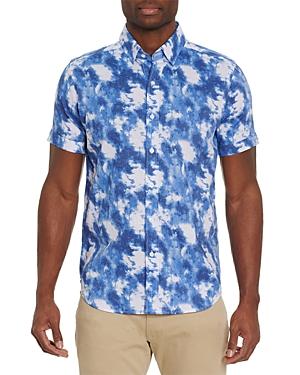 Robert Graham Blue Hill Tailored Fit Cloud Print Shirt
