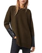Allsaints Essy Leather Cuff Sweater