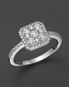 Diamond Cluster Ring In 14k White Gold, .75 Ct. T.w. - 100% Exclusive