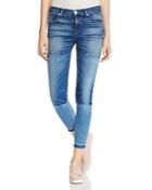 Hudson Isla Panelled Mid Rise Skinny Jeans In High Marks