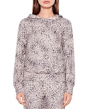 Sundry Leopard Print Hoodie
