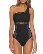 Becca By Rebecca Virtue Color Play Asymmetric One Piece Swimsuit