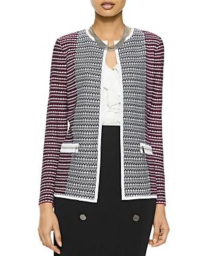 Misook Tri Tone Digital Knit Jacket