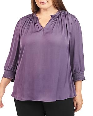 Daniel Rainn Plus Ruffle Neck Top