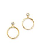 Bloomingdale's Bezel Set Diamond Circle Drop Earrings In 14k Yellow Gold, 0.15 Ct. T.w. - 100% Exclusive