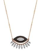 Kismet By Milka 14k Rose Gold Diamond 10th Eye Regina Pendant Necklace, 18