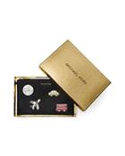 Michael Michael Kors Extra Large Zip Clutch With Stickers
