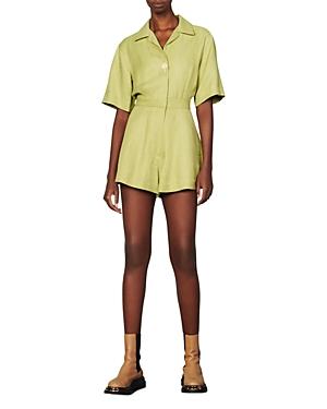 Sandro Tyra Collared Romper