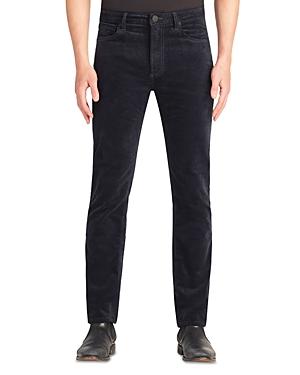 Monfrere Velvet Slim Straight Jeans In Midnight