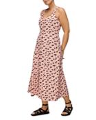 Whistles Scattered Carnation Print Midi Dress