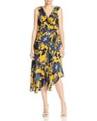 Parker Loreena Sleeveless Floral-print Midi Dress