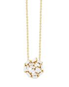 Suzanne Kalan 18k Yellow Gold Fireworks Diamond Baguette Scatter Cluster Pendant Necklace, 16-18