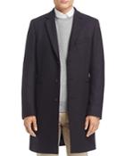 Ps Paul Smith Wool Blend Twill Overcoat