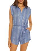 Isabella Rose Villa Belted Romper Swim Cover-up
