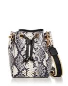 Marc Jacobs The Bucket Bag Snake Embossed Leather Crossbody