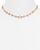 Ela Rae Libi Pink Opal Coin Necklace, 14