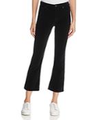 Hudson Brix High-rise Bootcut Cropped Jeans In Black Star