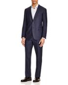 Todd Snyder Wool Navy Fine Check Slim Fit Suit