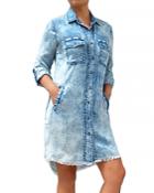 Billy T Daydreaming Embroidered Shirt Dress