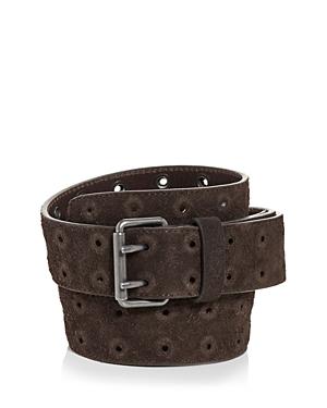 Allsaints Men's Covered Grommet Leather Belt