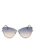 Tom Ford Women's Elise Oversized Cat Eye Sunglasses, 65mm