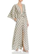 Significant Other Phoenix V-neck Tonal Stripe Maxi Dress