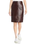 Boss Selrita Leather Skirt