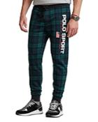 Polo Ralph Lauren Polo Sport Cotton Blend Fleece Black Watch Tartan Classic Fit Jogger Pants