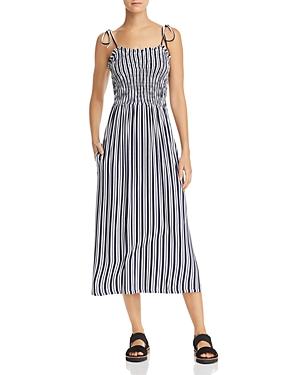 Aqua Smocked Striped Midi Dress - 100% Exclusive