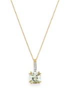 Bloomingdale's Prasiolite & Diamond Pendant Necklace In 14k Yellow Gold, 16 - 100% Exclusive