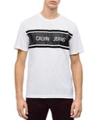 Calvin Klein Jeans Striped Logo Graphic Tee