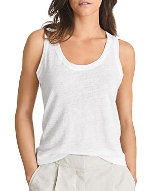Reiss Aria Linen Tank Top