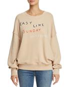 Sundry Sunday Morning Embroidered Sweatshirt