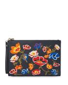 Whistles Taylor Floral Leather Wristlet