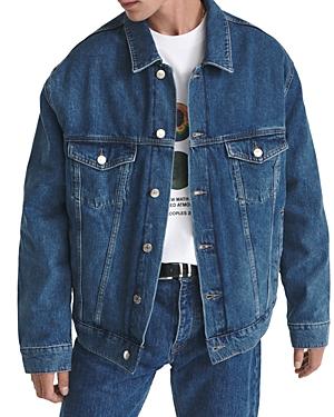 The Kooples Denim Fleece Lined Jacket