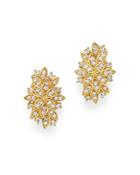 Bloomingdale's Diamond Petal Earrings In 14k Yellow Gold, 1.0 Ct. T.w. - 100% Exclusive